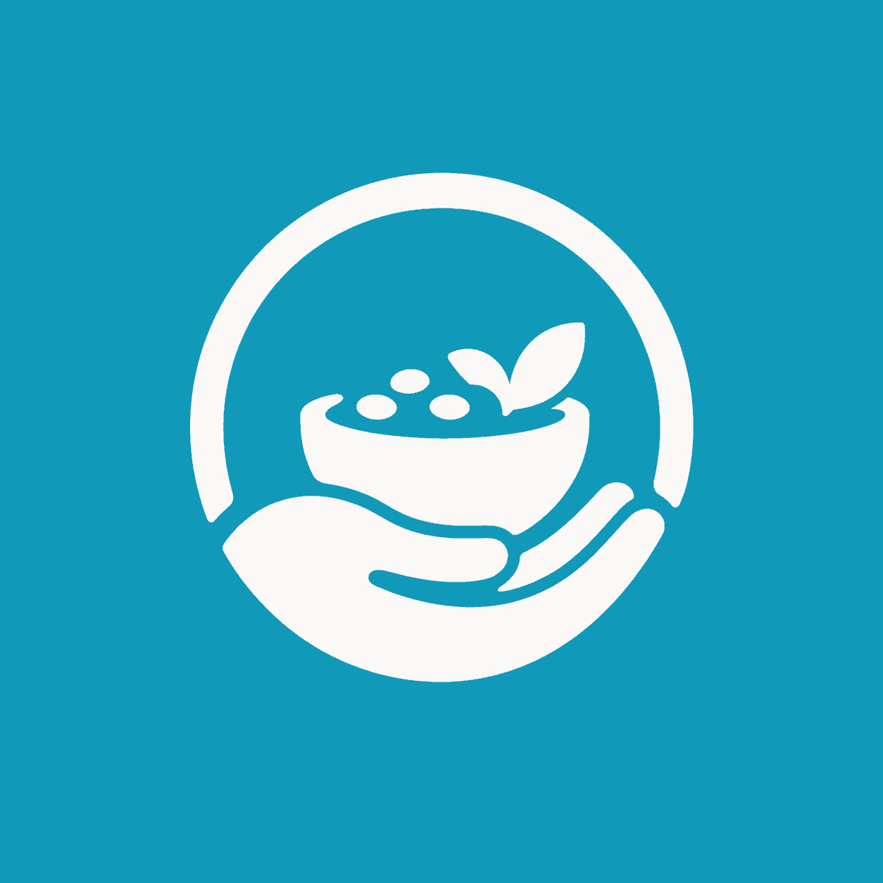 Vitality Vault logo — a caring hand holding a bowl with a sprout